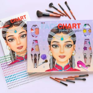 Face Chart makeup for girls